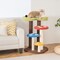 3-in-1 Cat Tree 3 Full-wrapped Sisal Posts Removable Mat And Platforms-multicolor